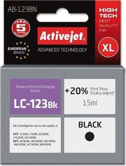 ACTIVEJET AB-123BN ΜΕΛΑΝΙ ΣΥΜΒΑΤΟ ΜΕ BROTHER LC123BK/LC121BK 15 ML BLACK