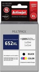 ACTIVEJET AH-M652RX ΜΕΛΑΝΙ ΣΥΜΒΑΤΟ ΜΕ HP 652 F6V25AE/F6V24AE PREMIUM 1 X 20 ML 1 X 21 ML BLACK COLOR