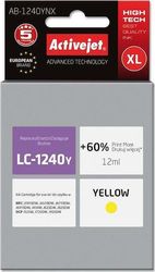 ACTIVEJET AB-1240YNX ΜΕΛΑΝΙ ΣΥΜΒΑΤΟ ΜΕ BROTHER LC1220BK/LC1240BK 12 ML YELLOW