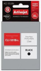 ACTIVEJET ACC-551BN ΜΕΛΑΝΙ ΣΥΜΒΑΤΟ ΜΕ CANON CLI-551BK 15 ML BLACK
