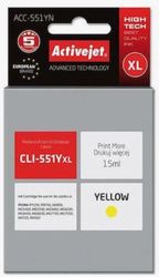 ACTIVEJET ACC-551YN ΜΕΛΑΝΙ ΣΥΜΒΑΤΟ ΜΕ CANON CLI-551Y 15 ML YELLOW