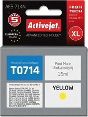 ACTIVEJET AEB-714N ΜΕΛΑΝΙ ΣΥΜΒΑΤΟ ΜΕ EPSON T0714 T0894 T1004 15 ML YELLOW