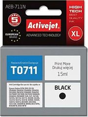 ACTIVEJET AEB-711N ΜΕΛΑΝΙ ΣΥΜΒΑΤΟ ΜΕ EPSON T0711 T0891 T1001 15 ML BLACK