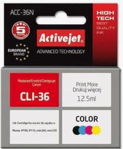 ACTIVEJET ACC-36N ΜΕΛΑΝΙ ΣΥΜΒΑΤΟ ΜΕ CANON CLI-36 125 ML COLOUR