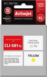 ACTIVEJET ACC-581YNX ΜΕΛΑΝΙ ΣΥΜΒΑΤΟ ΜΕ CANON CLI-581XLY 11 70 ML YELLOW