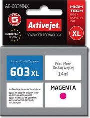 ACTIVEJET AE-603MNX ΜΕΛΑΝΙ ΣΥΜΒΑΤΟ ΜΕ EPSON 603XL T03A34 14 ML MAGENTA