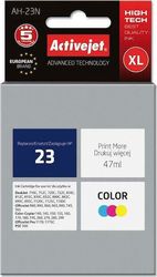 ACTIVEJET AH-23N ΜΕΛΑΝΙ ΣΥΜΒΑΤΟ ΜΕ HP 23 C1823D 47 ML COLOR