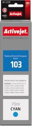 ACTIVEJET AE-103C ΜΕΛΑΝΙ ΣΥΜΒΑΤΟ ΜΕ EPSON 103 C13T00S24A 70 ML CYAN