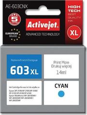 ACTIVEJET AE-603CNX ΜΕΛΑΝΙ ΣΥΜΒΑΤΟ ΜΕ EPSON 603XL T03A24 14 ML CYAN