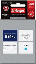 ACTIVEJET AH-951CRX ΜΕΛΑΝΙ ΣΥΜΒΑΤΟ ΜΕ HP 951XL CN046AE PREMIUM 25 ML CYAN