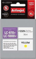 ACTIVEJET AB-1000YN ΜΕΛΑΝΙ ΣΥΜΒΑΤΟ ΜΕ BROTHER LC1000/LC970Y 36 ML YELLOW