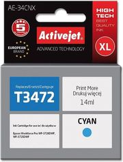 ACTIVEJET AE-34CNX ΜΕΛΑΝΙ ΣΥΜΒΑΤΟ ΜΕ EPSON 34XL T3472 14 ML CYAN