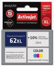 ACTIVEJET AH-62CRX ΜΕΛΑΝΙ ΣΥΜΒΑΤΟ ΜΕ HP 62XL C2P07AE PREMIUM 18 ML COLOR