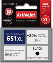 ACTIVEJET AH-651BRX ΜΕΛΑΝΙ ΣΥΜΒΑΤΟ ΜΕ HP 651 C2P10AE PREMIUM 20 ML BLACK