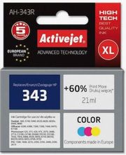 ACTIVEJET AH-343R ΜΕΛΑΝΙ ΣΥΜΒΑΤΟ ΜΕ HP 343 C8766EE PREMIUM 21 ML COLOR