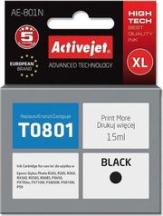 ACTIVEJET AE-801N ΜΕΛΑΝΙ ΣΥΜΒΑΤΟ ΜΕ EPSON T0801 15 ML BLACK