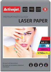 ACTIVEJET AP4-160G100L PHOTO PAPER FOR LASER PRINTERS A4 100 PCS