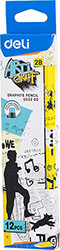 DELI ΜΟΛΥΒΙ 2B ΜΕ ΓΟΜΑ ΕΞΑΓΩΝΟ ΣΧΗΜΑ ARTICRAFT 12ΤΜΧ