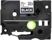 BROTHER BROTHER 36MM WHITE ON BLACK TAPE ΜΕ OEM:TZE365