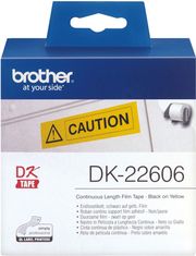 BROTHER BROTHER P-TOUCH ENDLESS LABEL YELLOW 15.2M X 62MM ΜΕ OEM:DK22606