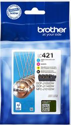 BROTHER ΜΕΛΑΝΙ INKJET LC421VA MULTIPACK ΜΕ OEM:LC421VAL