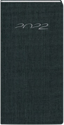 ΗΜΕΡΟΛΟΓΙΟ ΕΒΔΟΜΑΔΙΑΙΟ 2022 8X16 ΠΛΑΓΙΟ SLIM SILK ΜΑΥΡΟ