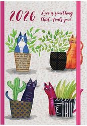 ΛΙΝΑΡΔΑΤΟΣ ΗΜΕΡΟΛΟΓΙΟ 2026 ΗΜΕΡΗΣΙΟ ΜΕ ΛΑΣΤΙΧΟ ΣΚΛΗΡΟ ΕΞΩΦΥΛΛΟ CATS B 10X14