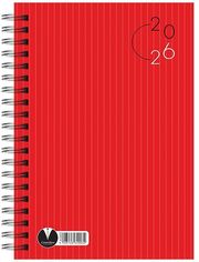 ΛΙΝΑΡΔΑΤΟΣ ΗΜΕΡΟΛΟΓΙΟ 2026 ΕΒΔΟΜΑΔΙΑΙΟ ΣΠΙΡΑΛ 1 ΕΤΟΣ ΕΥΚΑΜΠΤΟ ΕΞΩΦΥΛΛΟ 17X24 ΚΟΚΚΙΝΟ