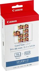 CANON CANON KC-18IL COLOUR INK &amp; PAPER SET MINI STICKERS 18SHEETS ΜΕ OEM:7740A001AH