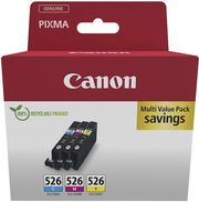 CANON ΜΕΛΑΝΙ INKJET CLI-526 CMY 3 PACK CARTON PACK ΜΕ OEM:4541B018