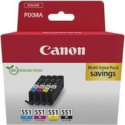 CANON CANON ΜΕΛΑΝΙ INKJET CLI-551 CMYK CARTON PACK ΜΕ OEM:6509B015