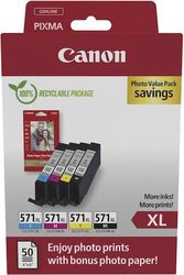 CANON CANON ΜΕΛΑΝΙ INKJET CLI-571XL MULTIPACK CMYK ΜΕ OEM:0332C006