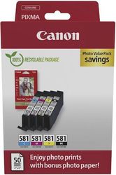CANON CANON ΜΕΛΑΝΙ INKJET CLI-581 CMYK ΜΕ OEM:2106C006