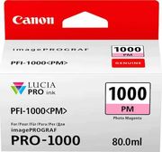 CANON ΜΕΛΑΝΙ INKJET PFI1000PM PHOTO MAGENTA ΜΕ OEM:0551C001