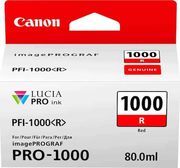 CANON ΜΕΛΑΝΙ INKJET PFI1000R RED ΜΕ OEM:0554C001