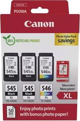 CANON ΜΕΛΑΝΙ INKJET PG-545XLX2/CL-546XL PH. VALUE PACK ΜΕ OEM:8286B015