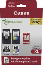 CANON ΜΕΛΑΝΙ INKJET PG-560XL/CL-561XL ΜΕ OEM:3712C008