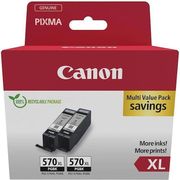 CANON CANON ΜΕΛΑΝΙ INKJET PGI-570XL TWIN PACK BLACK ΜΕ OEM:0318C010