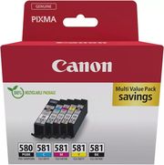 CANON ΜΕΛΑΝΙ INKJET PGI-580BK/CLI581 5 COLOURS ΜΕ OEM:2078C007