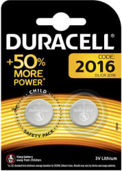 ΜΠΑΤΑΡΙΑ DURACELL LITHIUM BUTTON CELLS CR2016 2ΤΕΜ