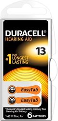 DURACELL DURACELL ZINC BATTERY ZA13 6 BUTTON CELL FOR HEARING AID 6PCS