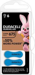 DURACELL ZINC BATTERY ZA675 BUTTON CELL FOR HEARING AID 6PCS