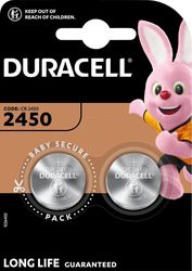 DURACELL LITHIUM BATTERY CR2450 3V 2PCS