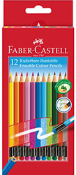 FABER-CASTELL ERASABLE COLOUR PENCILS WALLET OF 12ΤΕΜ φωτογραφία