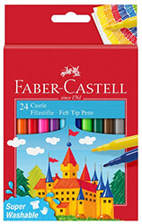 FABER - CASTELL FABER-CASTELL FIBRE-TIP PENS WALLET OF 24ΤΕΜ