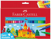 FABER - CASTELL FABER-CASTELL CASTLE FELT TIP PENS 50ΤΕΜ