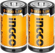 ΜΠΑΤΑΡΙΑ ΑΛΚΑΛΙΚΗ LR20 (D) 2 ΤΕΜ. INGCO HAB1D01