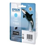 EPSON ΓΝΗΣΙΟ ΜΕΛΑΝΙ EPSON T7605 LIGHT CYAN ΜΕ OEM:C13T76054010