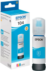 EPSON ΓΝΗΣΙΟ ΜΕΛΑΝΙ EPSON CYAN 104 ΜΕ OEM:C13T00P240