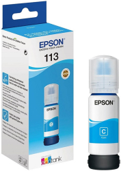 ΓΝΗΣΙΟ ΜΕΛΑΝΙ EPSON CYAN 113 ECOTANK ΜΕ OEM:C13T06B240
